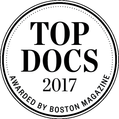 Boston Magazine's Top Doctor's list, 2017