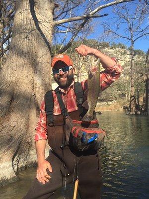 The Guadalupe River is in the top 50 US trout rivers!