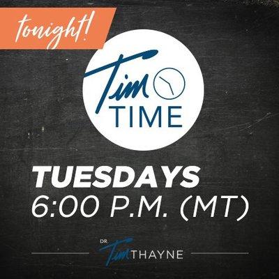 Join Dr. Thayne on Facebook Live, Tuesdays @ 6 PM MST