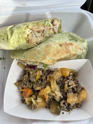 Takeout Asian Chicken Wrap with Quinoa