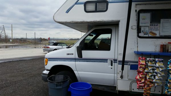 Hot dog truck, Republic Airport