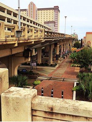 View of the district from the bridge.