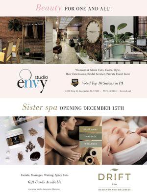 After your spa treatment get beautified at our sister salon Envy Studio.