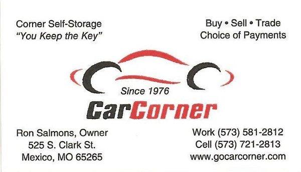 Corner Storage ... Located at the "Corner of Clark and Clay Streets in the Heart of Mexico, MO" ...