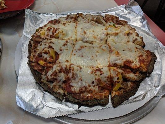 The Stinger on spinach crust