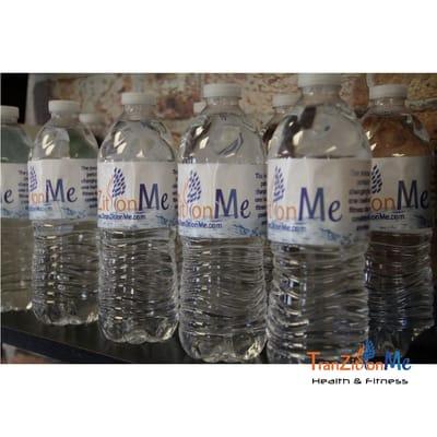 enjoy a bottle of TranZitionMe water while you relax in our waiting room.