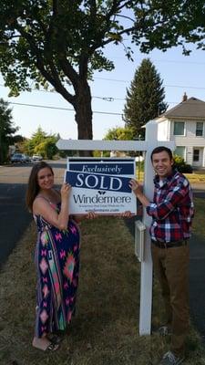 Very happy new home owners!