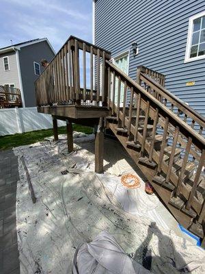 Deck sanding and painting by A.K Painting