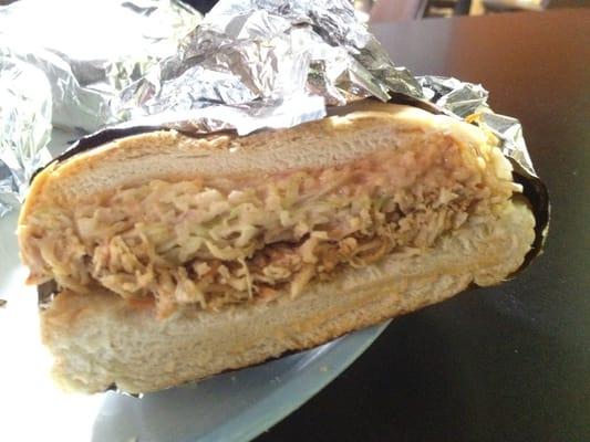 Words can not explain how good this sandwich is.  Eat one before you die. Ask for the chicken chimi.