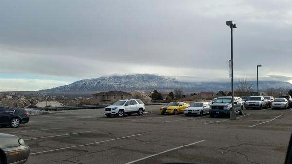 The view in front of the hospital. Taken jn the parking lot