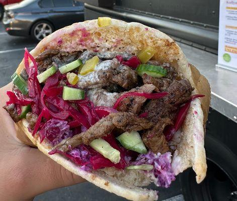 Ribeye Pita Sandwich 10/10