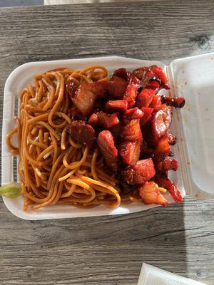 BBQ Pork with double noodles