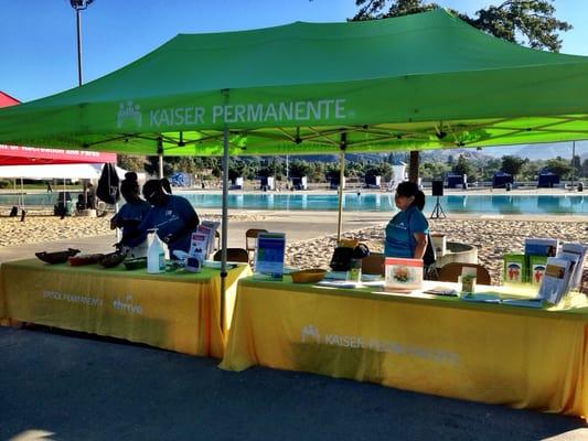 Kaiser Permanente Wellness Booth.