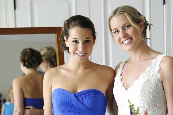 New Hampshire Wedding. Bride and Bridal Party (Hair and Makeup)