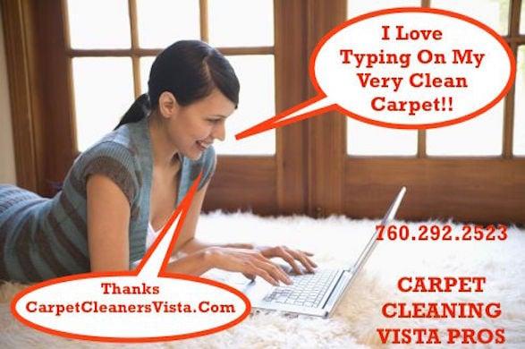 Another happy carpet cleaning customer. 760.292.2523 http://CarpetCleanersVista.Com