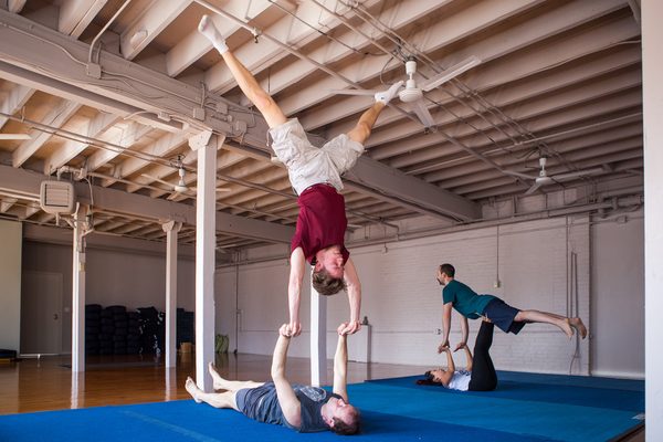 Acro Yoga, every Sunday, 12-2pm