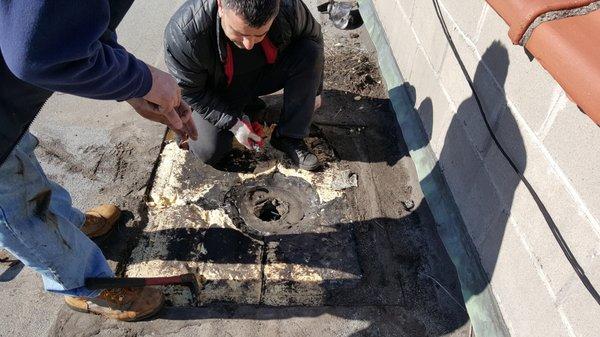 Roof Drain Repair, Park Slope