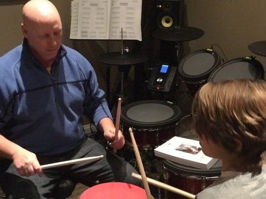 Private lessons for drums, electric and acoustic guitar, voice, piano, cello, bass guitar, ukulele and more.