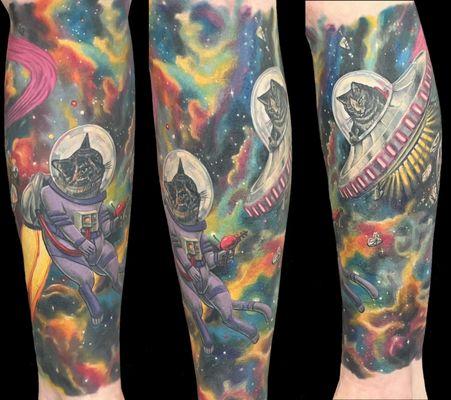 Kitties in space Legsleeve