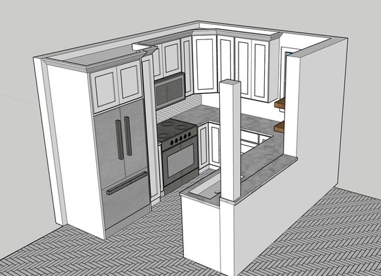 Want to make sure everything goes right before the kitchen is made? Don't worry we got you! 3D Modeling Offered within the Estimate.