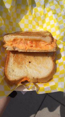 Pimiento grilled cheese! Favorite food truck ever