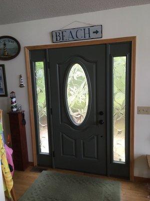 Front entry door project done at my hous