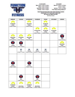 Current Old Saybrook Team Training Schedule