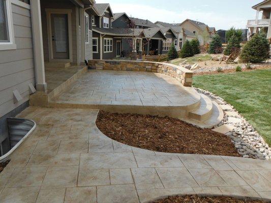 Custom stamped concrete installation and service.