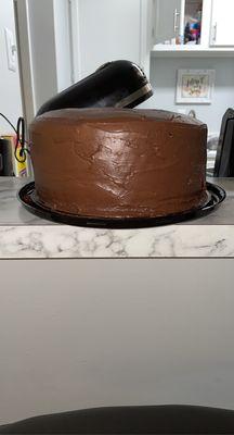 Super moist Chocolate Cake with Milk Chocolate Frosting