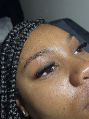 volume cat eye lash extensions