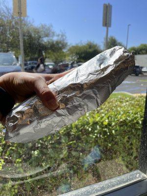 Huge El Pastor Burrito