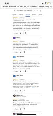 Google reviews