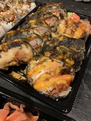 Creamy volcano roll SO good