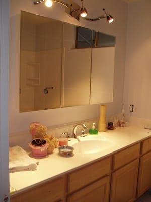 Bath Vanity with Cultured Marble Top