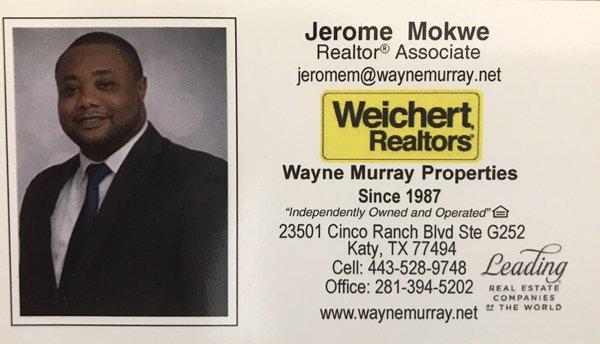 Jerome Mokwe - Weichert Realtors