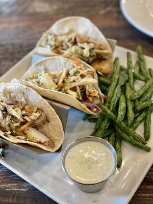 Blackened fish tacos