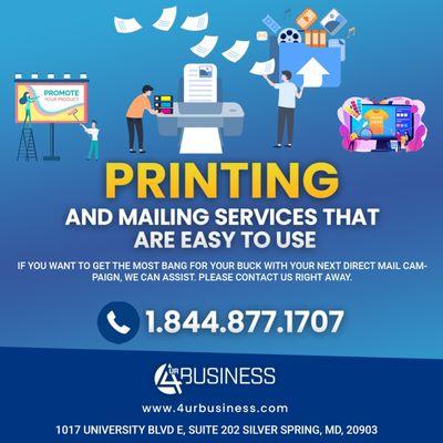 NEED PRINTING & MAILING SERVICES