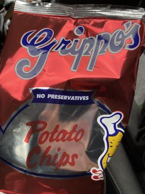 Grippos from Cincinnati $1.99 - I was going to try the BBQ flavor but I'm allergic to MSG