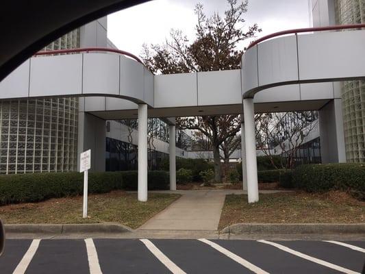 Breezeway between two buildings....