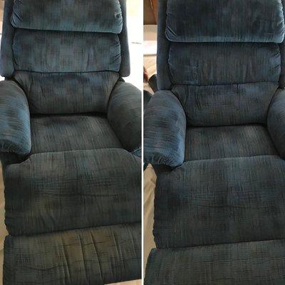 Before looking to buy a new recliner why not get one of our Master Technicians to clean it. You will be blown away by the results.