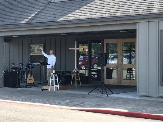 Outside worship during COVID