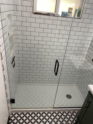 Shower glass cleaning