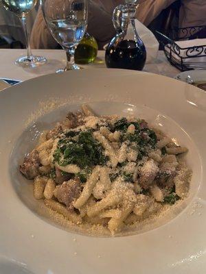 Cavatelli with Broccoli Rabe & Sausage