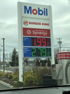 Under $2 a gallon finally  3-25-2020