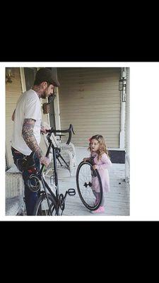 Sophia Meadows, granddaughter of Jennifer and Dave, starts her mechanics career with her Dad as assistant.