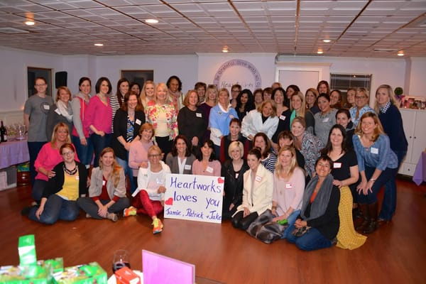 Heartworkers posing for a photo to send to our Hoboken boyz during one of the monthly meeting