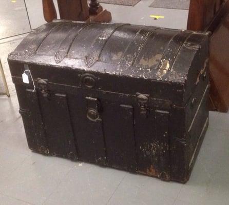 Old steamer trunk found at The Saturday Market in Thomson, Ga.