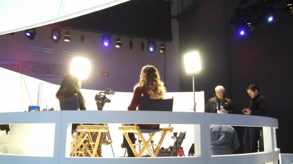 On the Sony set at CES.