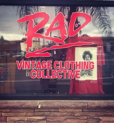 That's RAD is San Diego's only vintage Clothing Collective specializing in clothing and everything RAD from the 80s and 90s