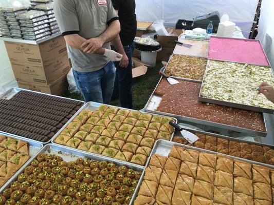 Sweets at the Atlanta Arab Festival.